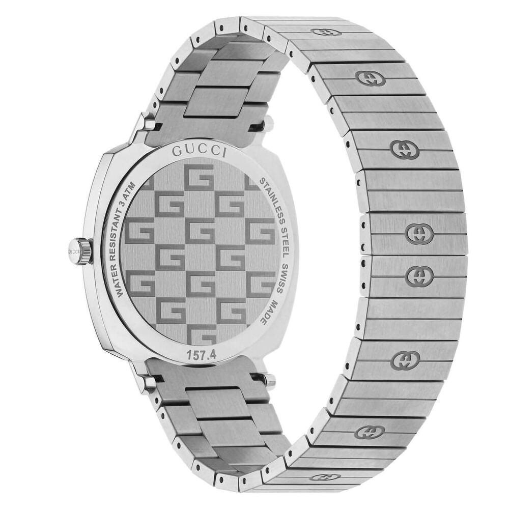 Gucci Grip GG 38mm Silver Dial Steel Bracelet Watch image number 2