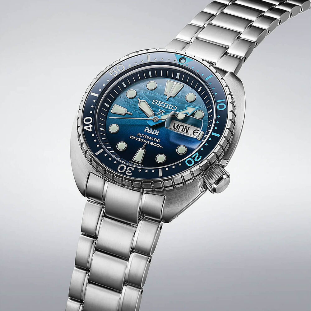 Seiko Prospex  ‘Deep Blue’ King Turtle Padi Special Edition 45mm Blue Dial Watch image number 3