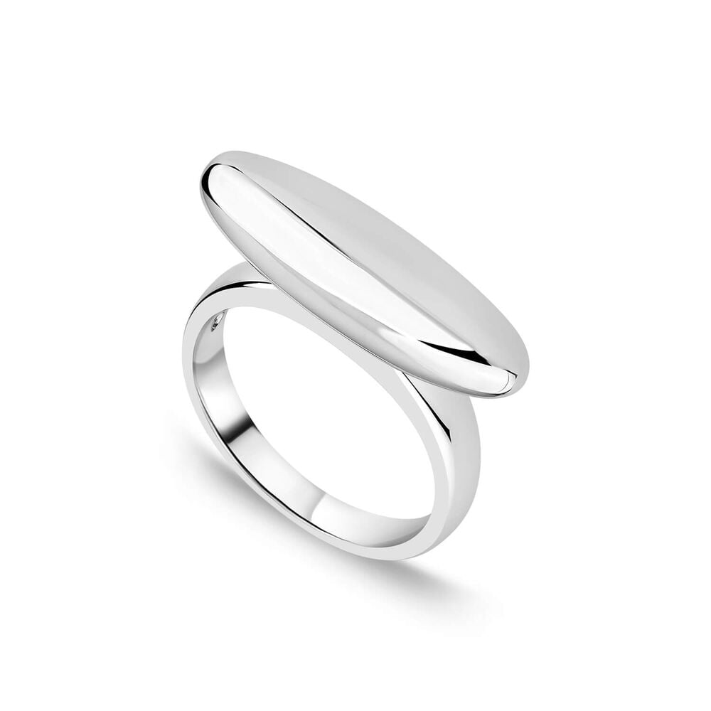 Sterling Silver Polished Bullet Ring