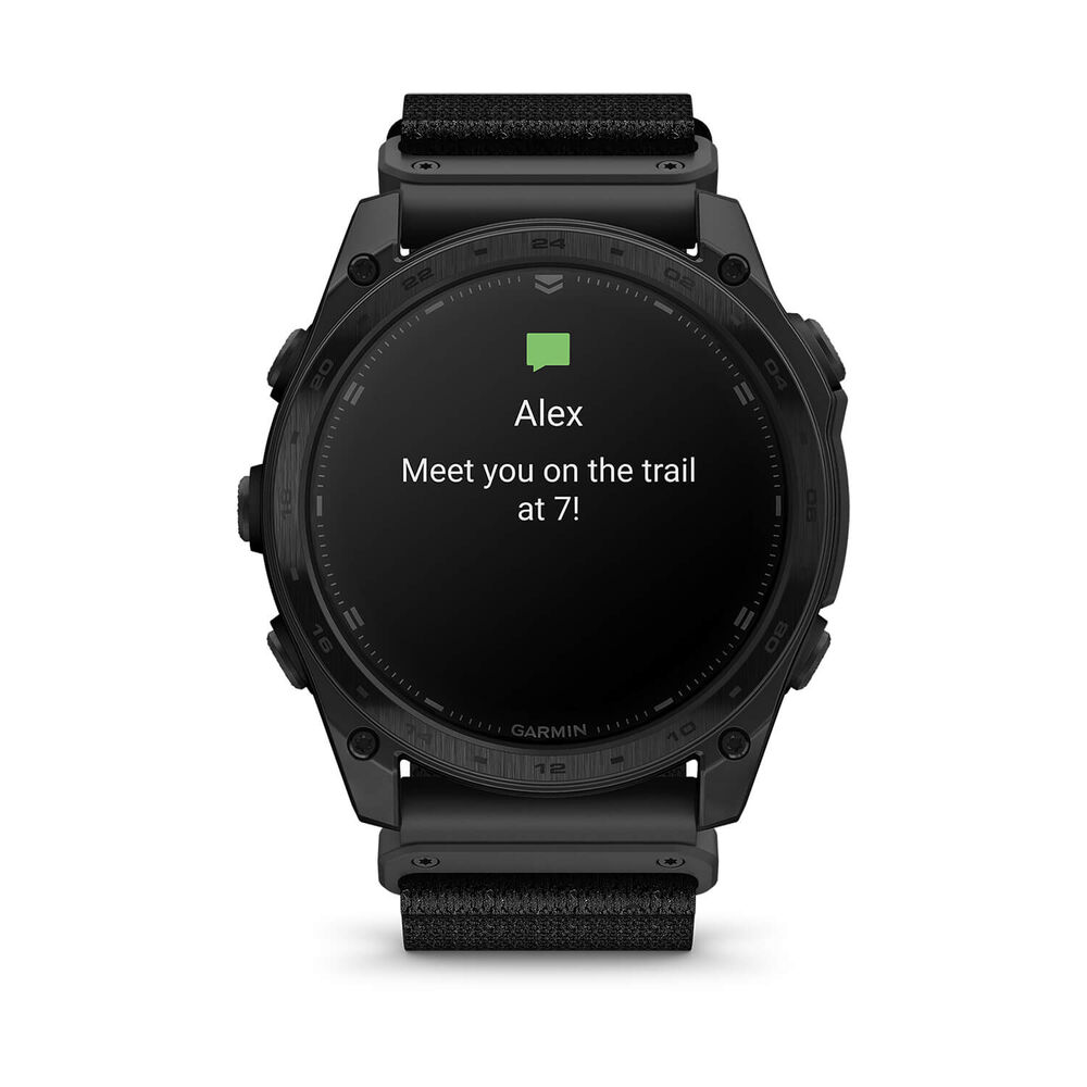 Garmin tactix® 8 AMOLED 51mm Dial Black Silicon Strap Watch image number 1
