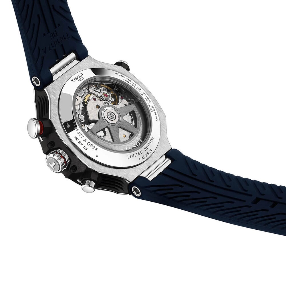 Tissot T-Race MotoGP™ Chronograph 2024 Limited Edition 45mm Blue Dial Silicon Strap Watch image number 3