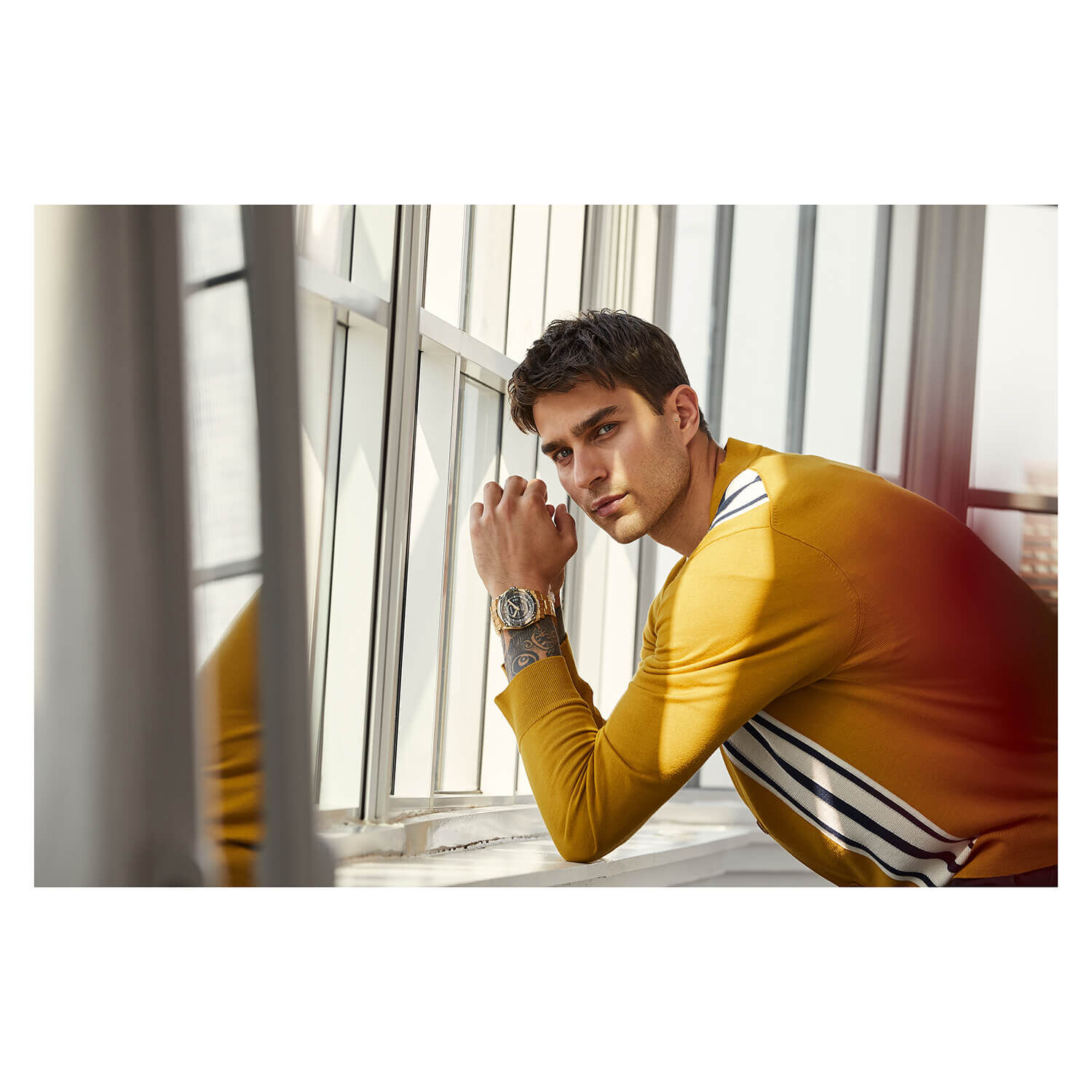 Bulova precisionist best sale black and yellow