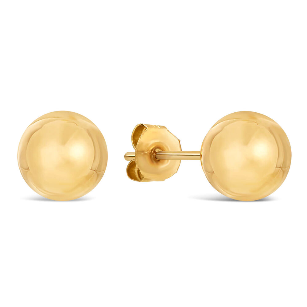 9ct Gold Stud Earrings image number 1