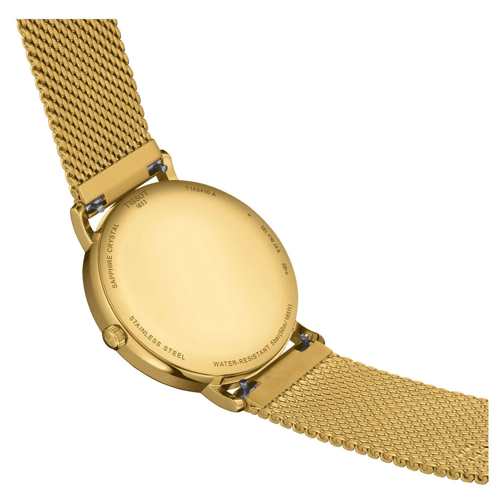 Tissot Everytime 40mm Champagne Dial Yellow Gold Case Watch image number 3