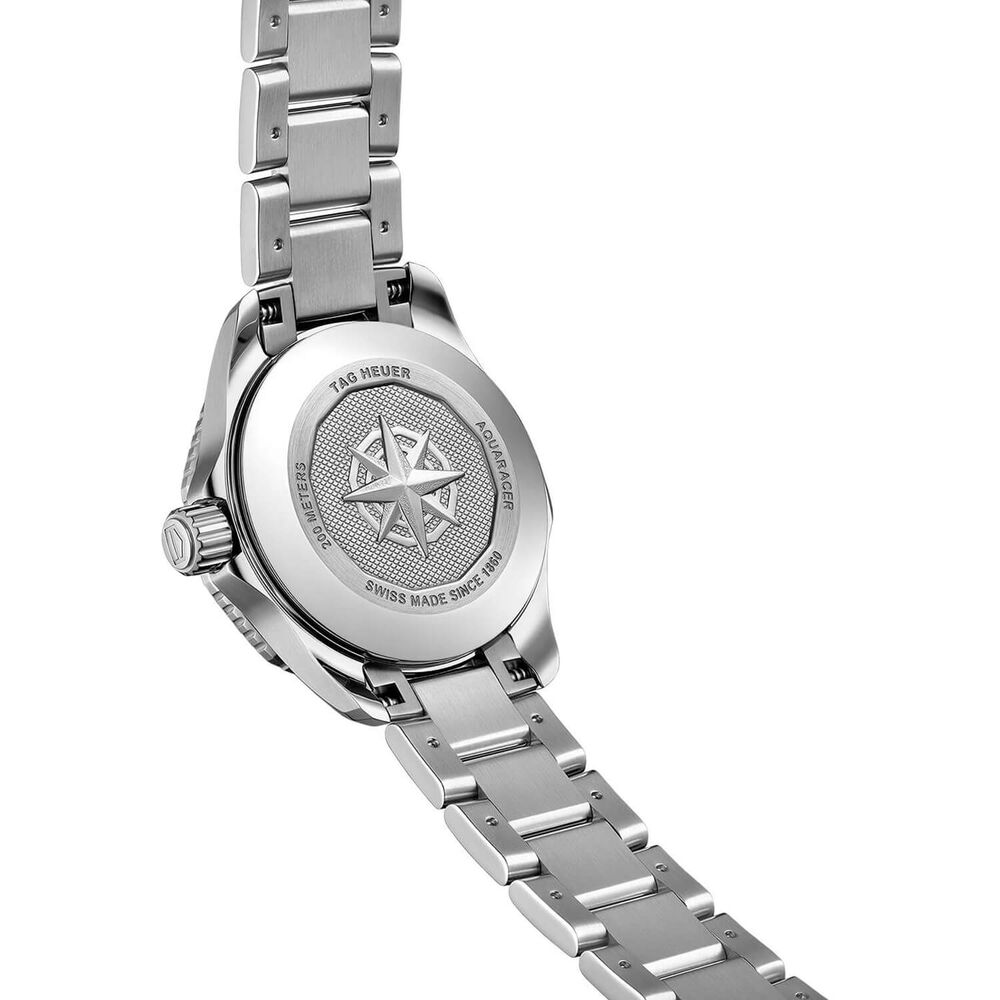 TAG Heuer Aquaracer Professional 200 30mm MOP Dial Diamond Dots Steel Bracelet Watch image number 5
