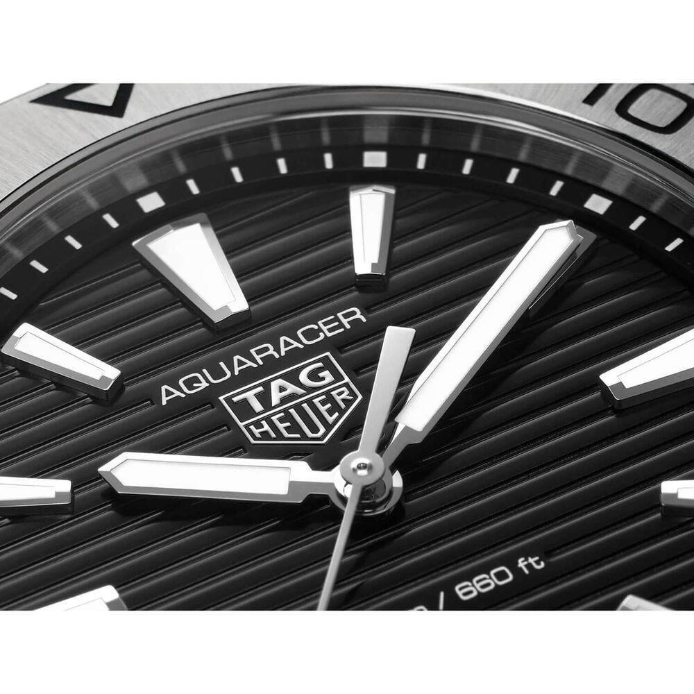 TAG Heuer Aquaracer Professional 200 40mm Black Dial Stainless Steel Bracelet Watch image number 6
