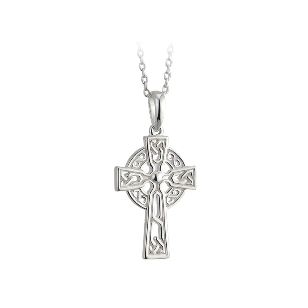 Sterling Silver Small Filigree Celtic Cross Pendant