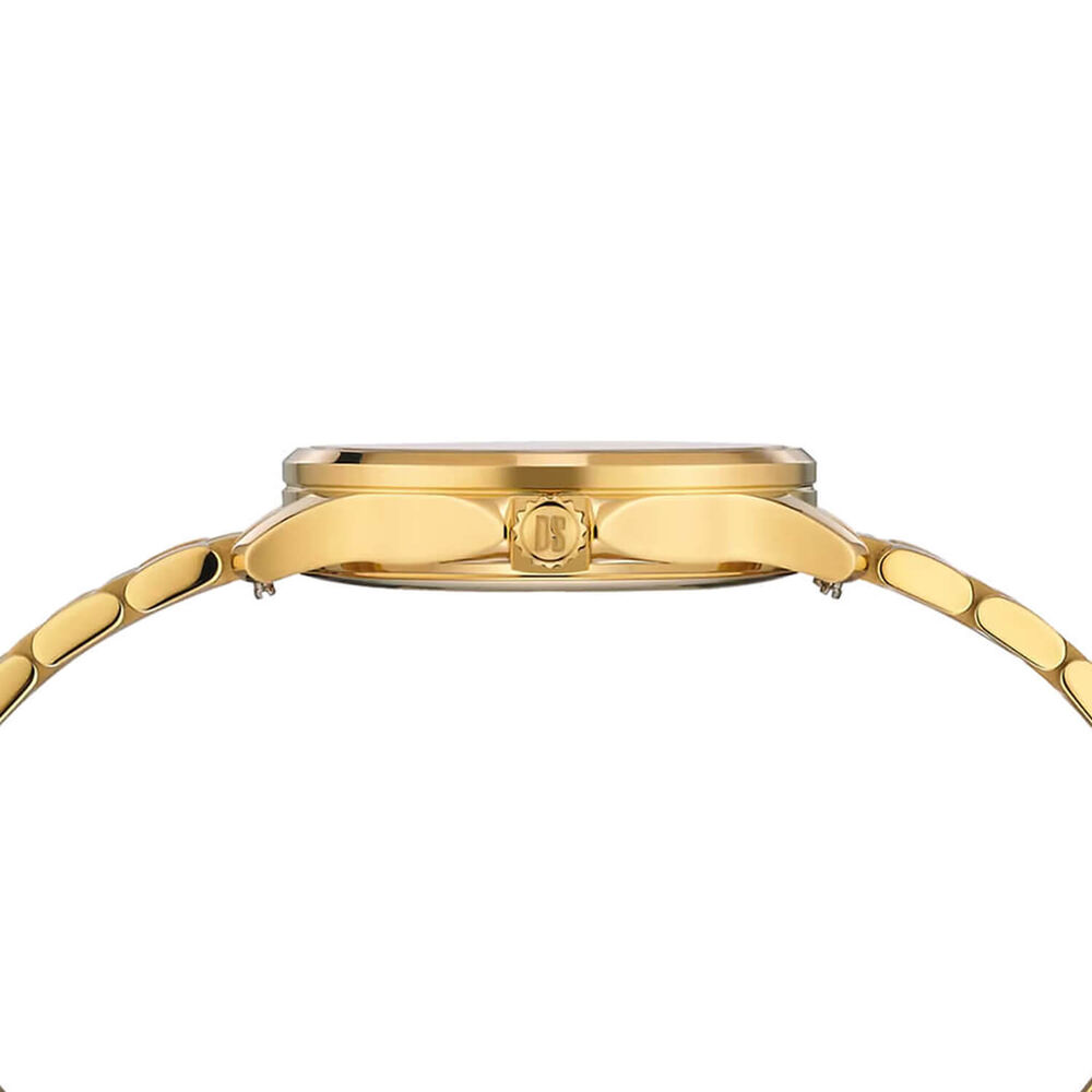 Certina DS-8 Lady 31mm Gold Dial Gold PVD Steel Bracelet Watch image number 3