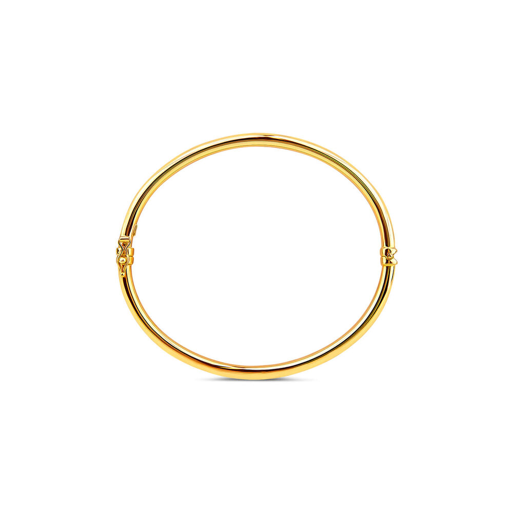 9ct Yellow Gold Plain Bangle