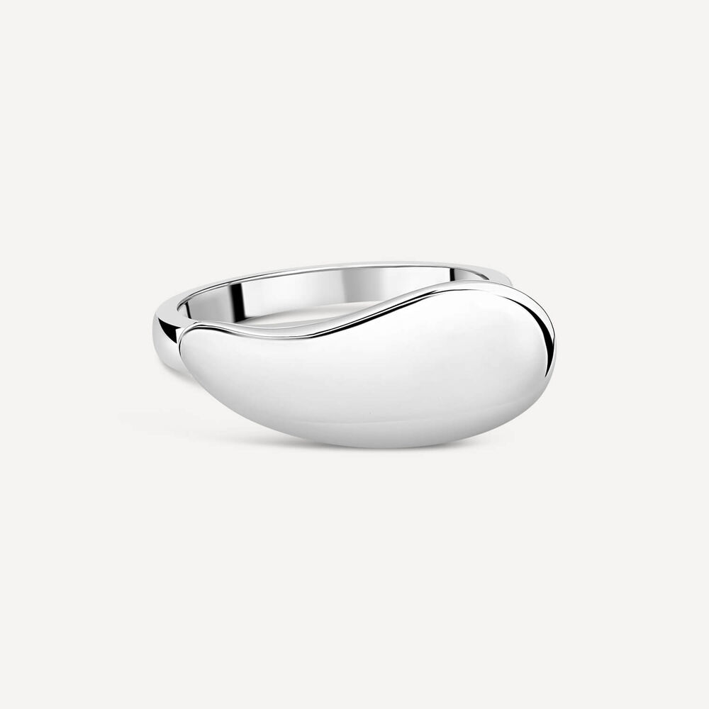 Sterling Silver Polished Curve Plain Ring image number 2
