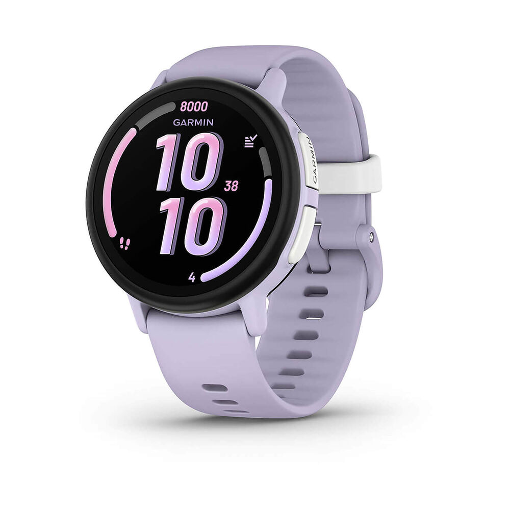 Garmin Bounce 2 43mm AMOLED Light Purple Silicone Strap Watch image number 0