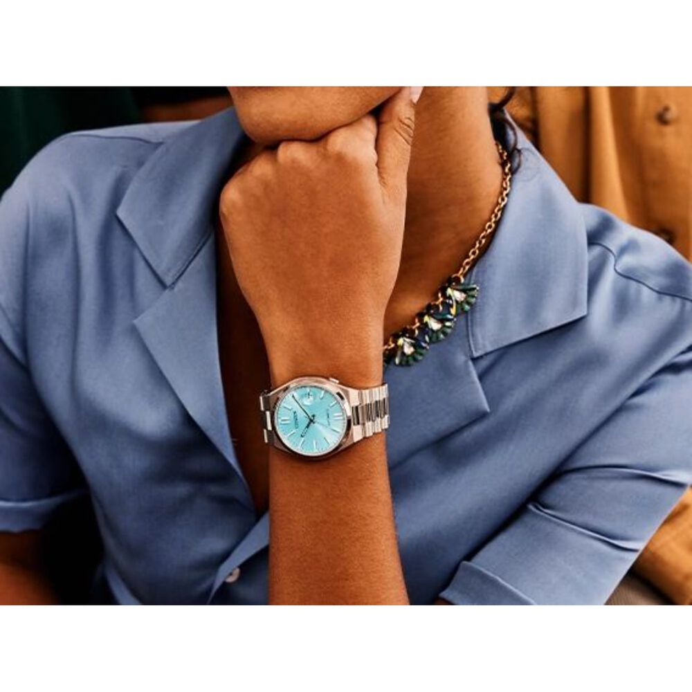 Citizen Tsuyosa 40mm Turquoise Dial Steel Case Bracelet Watch image number 3