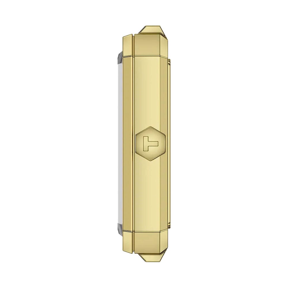 Tissot SRV 21.8x30mm Mother of Pearl Dial Gold Tone Stainless Steel Bracelet Watch