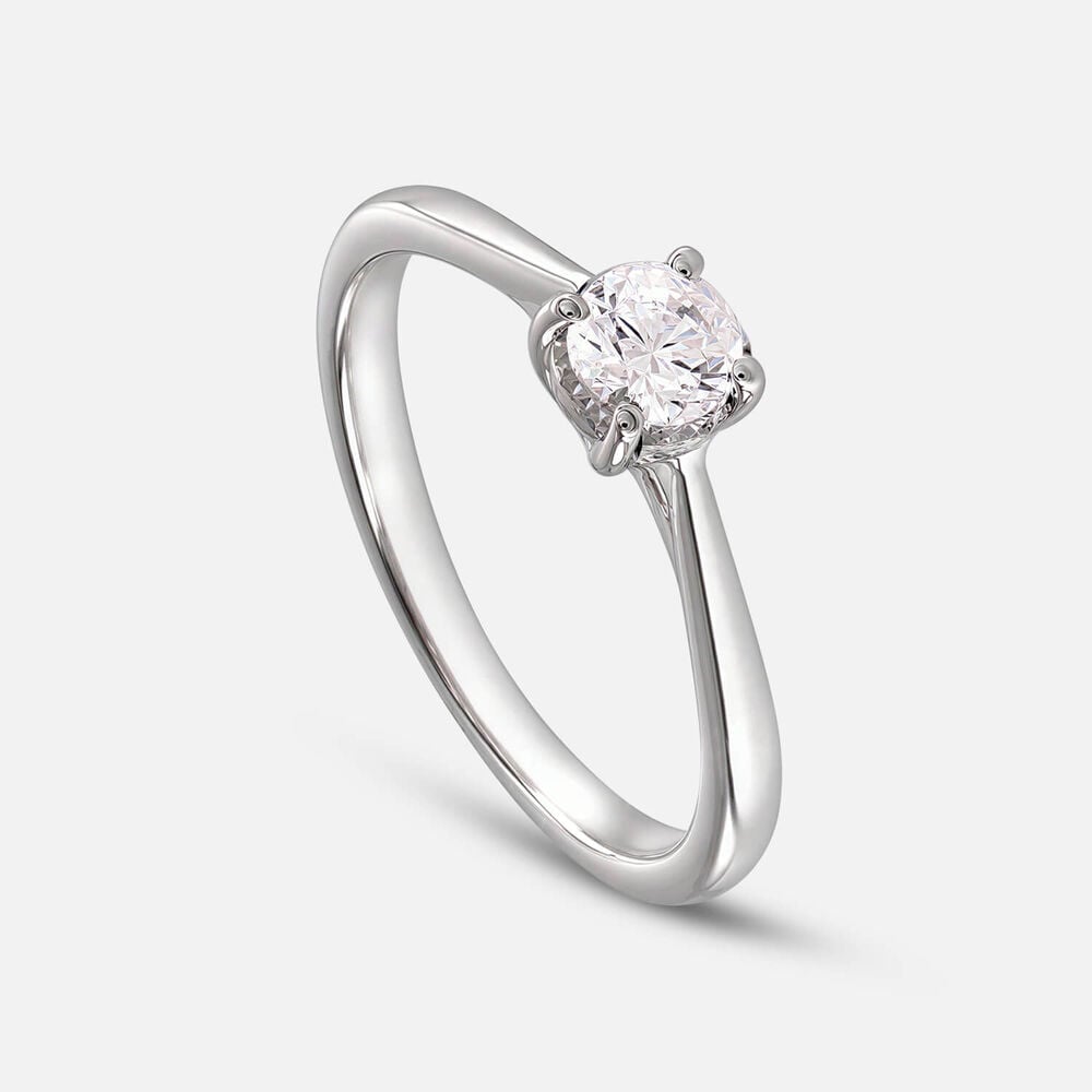 Prism 9ct White Gold 0.33ct Round Brilliant Diamond Solitaire Ring