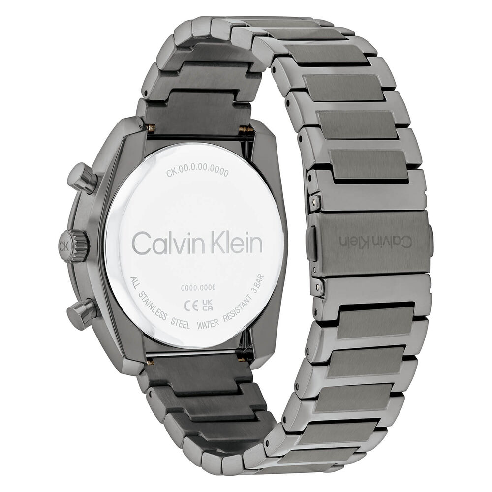 Calvin Klein CK Flex 42mm Black Dial Grey Stainless Steel Bracelet Watch image number 2