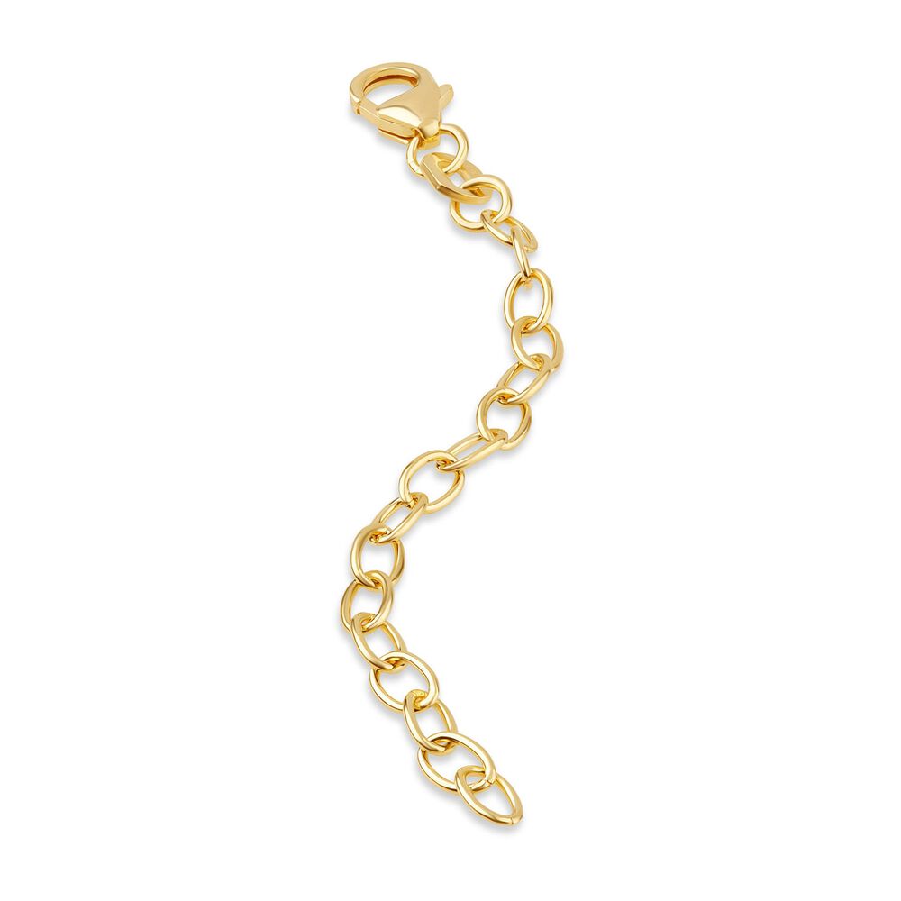 Sterling Silver Yellow Gold-Plated 7cm Extension Chain