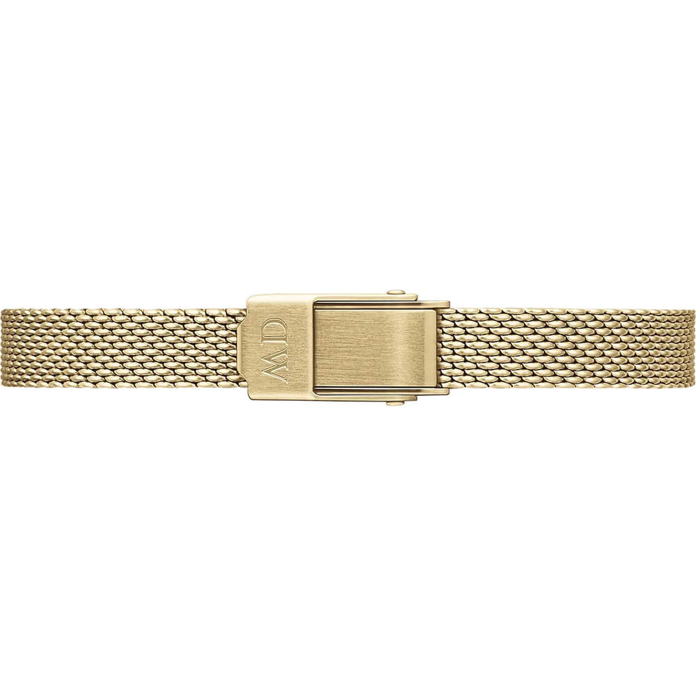 Daniel Wellington Micro 15,5x18mm Green Dial Yellow Gold Mesh Bracelet Watch image number 3