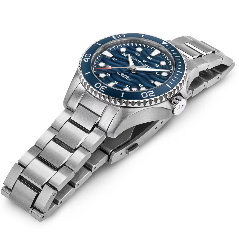 Hamilton Khaki Navy Scuba 40mm Blue Dial Stainless Steel Bracelet Watch
