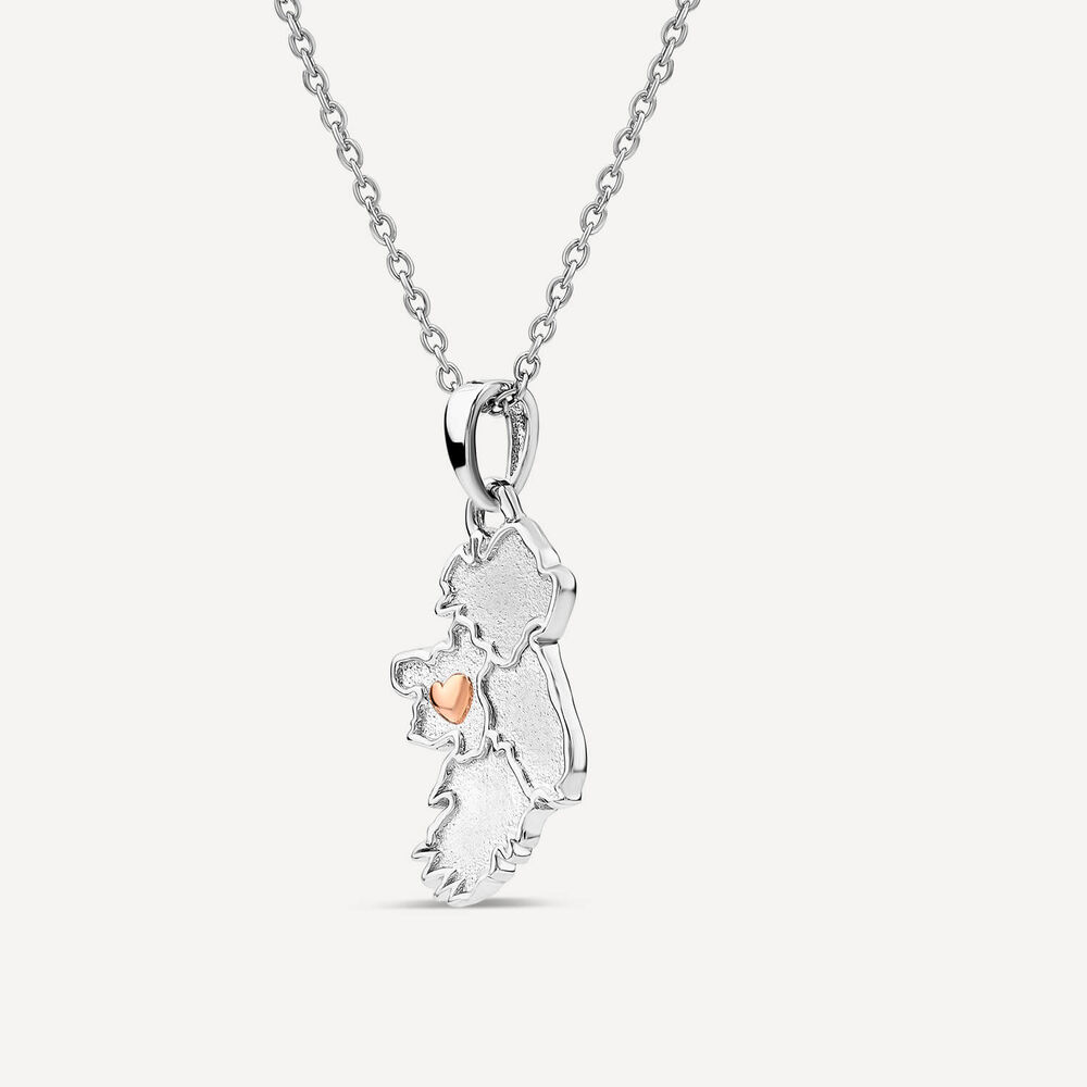 My Heart Belongs to Connaught Sterling Silver Pendant image number 2