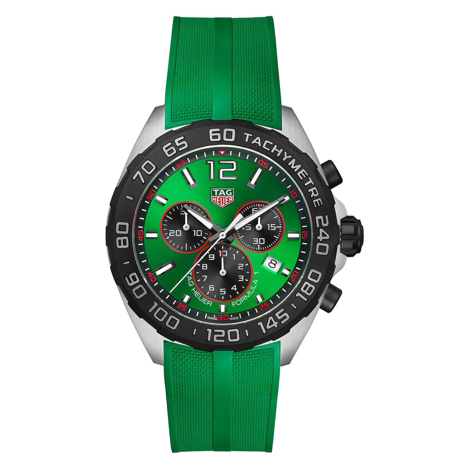 Tag heuer watch green face top