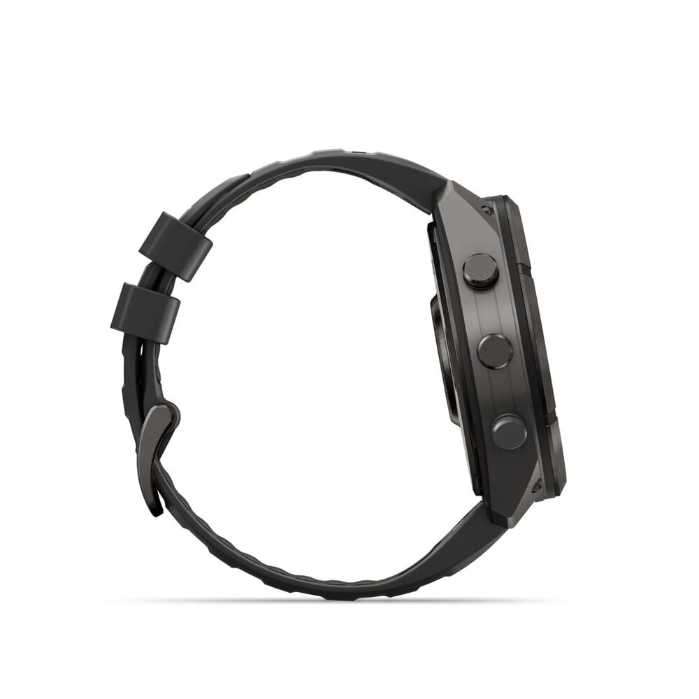 Garmin fenix 9 Pro 51mm Carbon Gray DLC Titanium Black/Pebble Grey Silicone Strap Watch