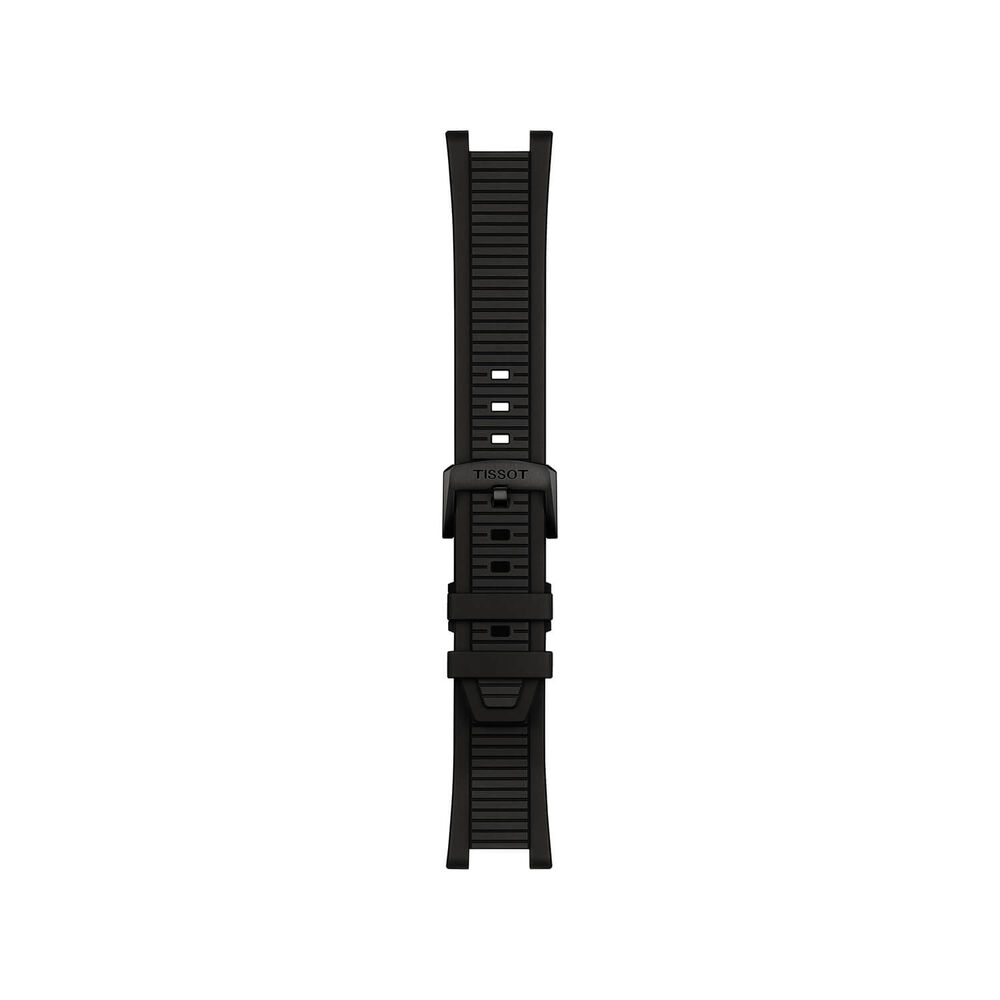Tissot T-Race Powermatic 80 Black Dial Red Hands Rubber Strap Watch image number 4