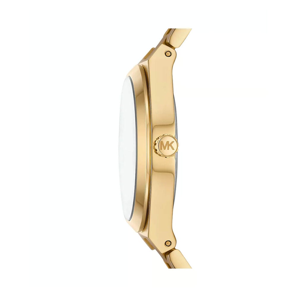Michael Kors Lennox 37mm Turqoise Dial Yellow Gold Tone Steel Bracelet Watch image number 2