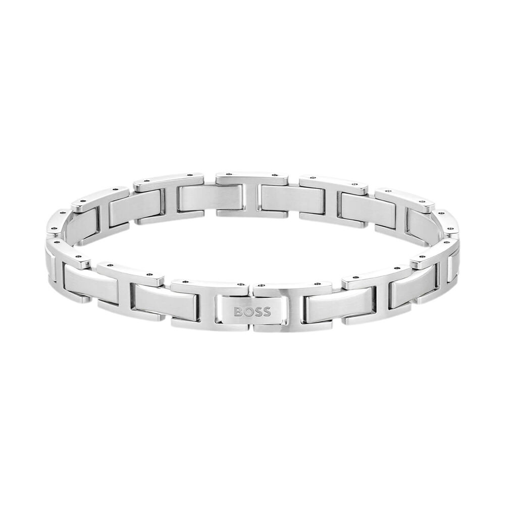 BOSS Nolan Silver Tone Stainless Steel Bracelet