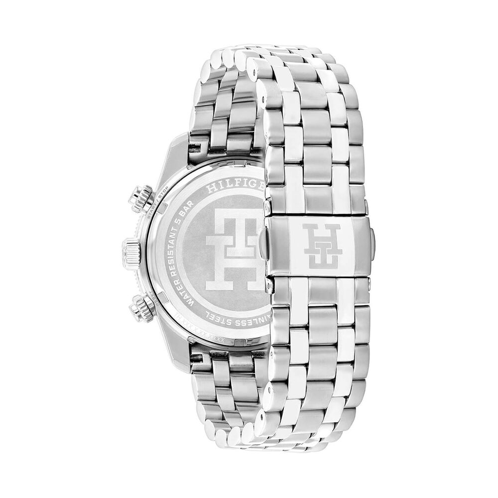 Tommy Hilfiger TH85 41mm Grey Dial Grey & Orange Bezel Steel Bracelet Watch image number 2