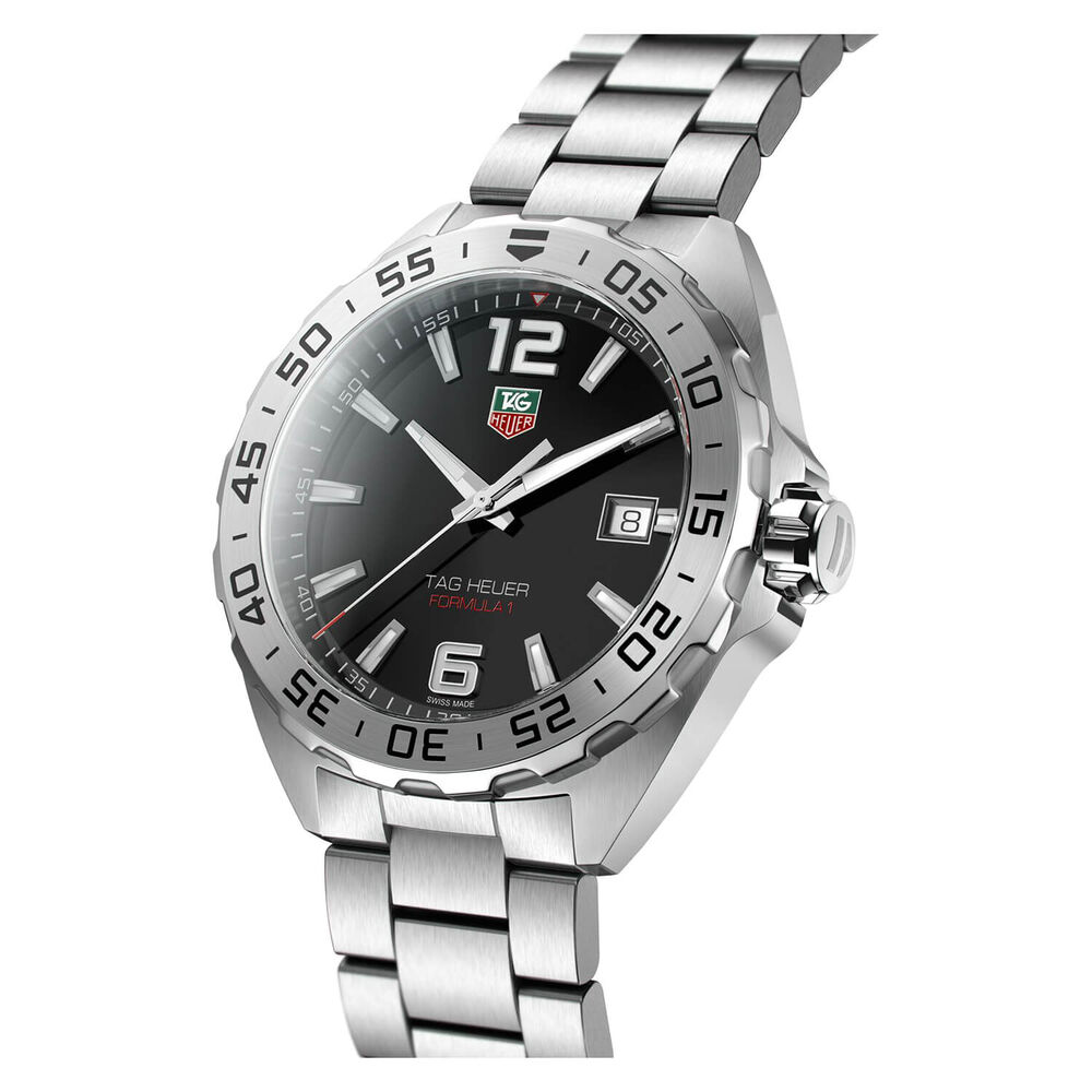 TAG Heuer Formula 1 Date 41mm Black Dial Stainless Steel Bracelet Watch image number 2