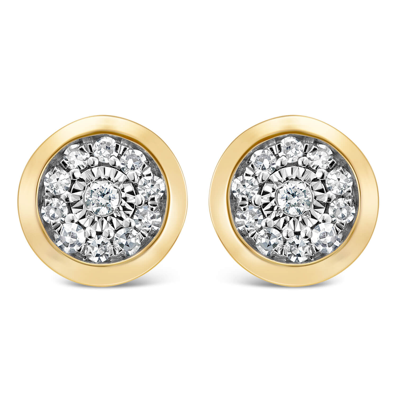 Illusion set hotsell diamond earrings