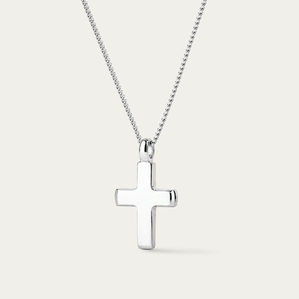 Sterling Silver Polished Cross Pendant