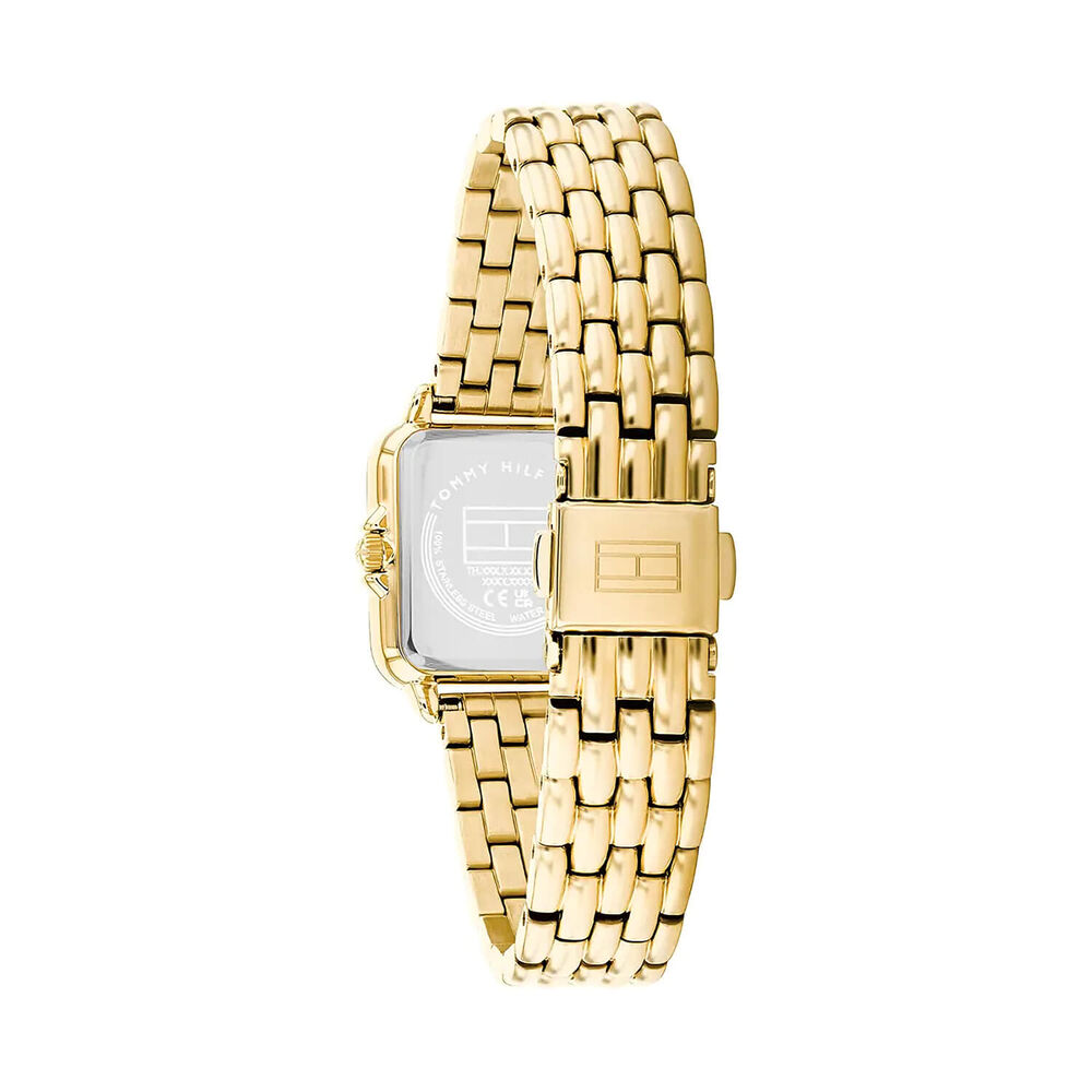 Tommy Hilfiger Mia 24 x 22.5mm Gold Dial Yellow Gold Plated Case Bracelet Watch image number 2