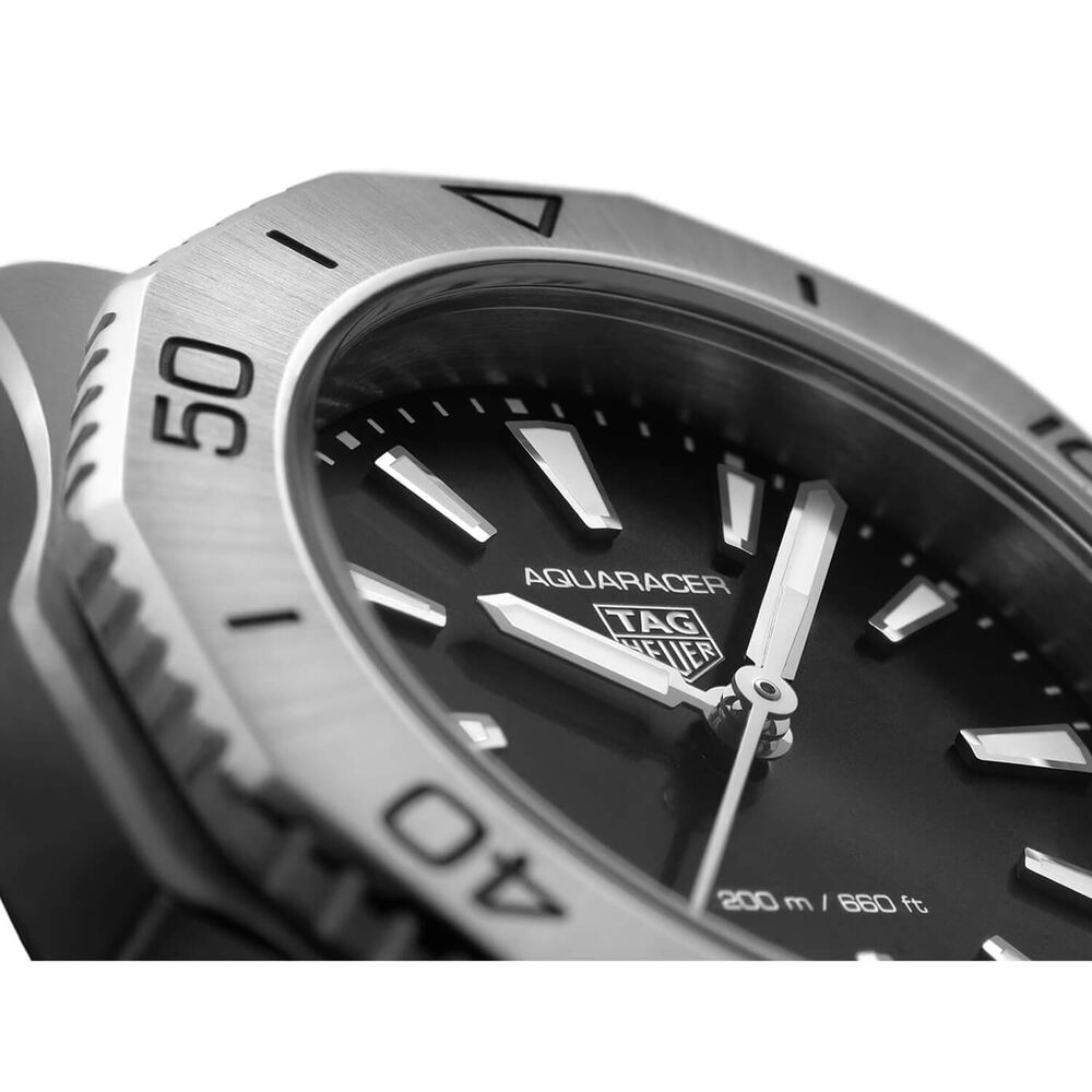 TAG Heuer Aquaracer Professional 200 Quartz 30mm Black Dial Steel Case Bracelet Watch image number 1