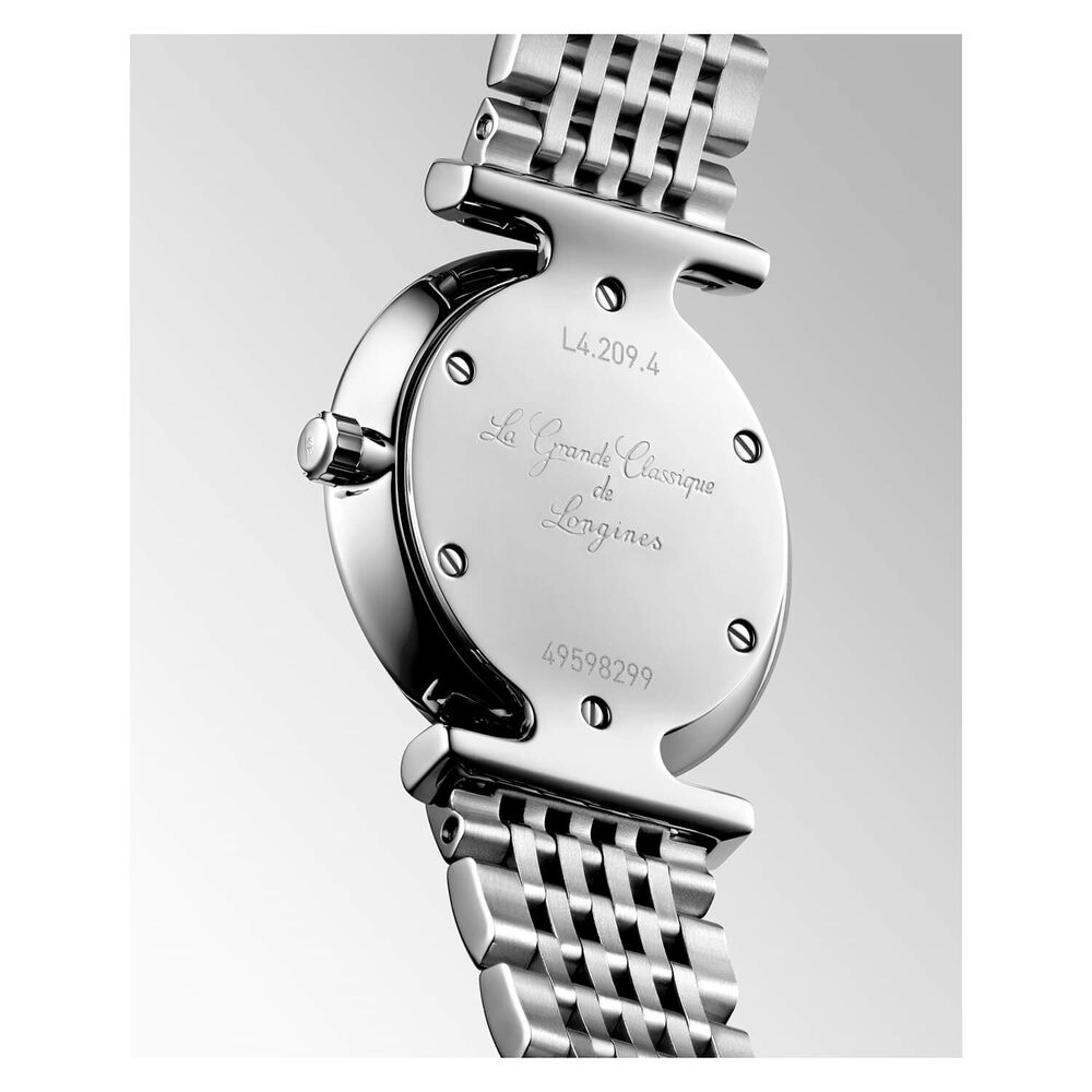 Pre-Owned Longines La Grande Classique 24mm White Dial Steel Bracelet Watch