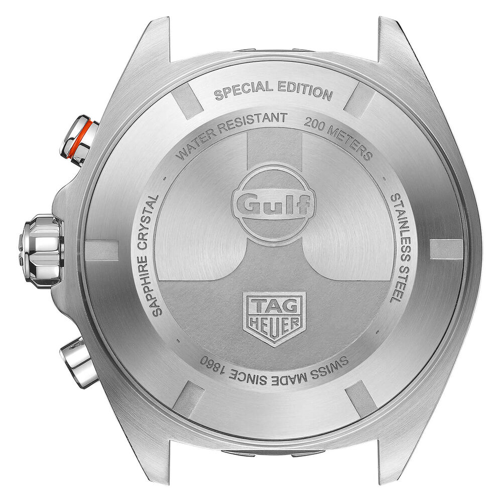 TAG Formula 1 Gulf 43mm Blue & Orange Dial Bracelet Watch