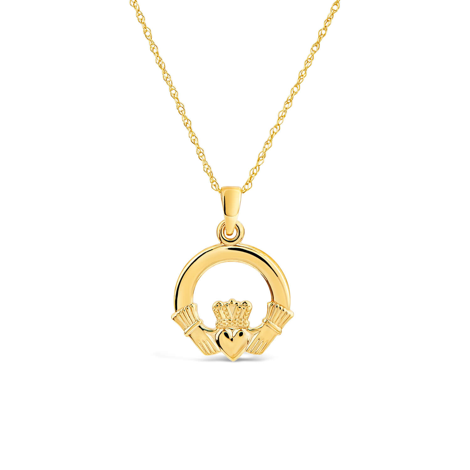 Gold outlet claddagh necklace