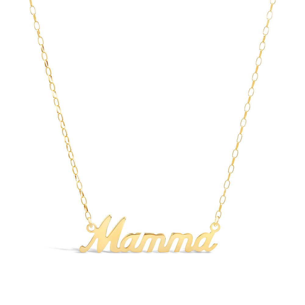 9ct Yellow Gold Personalised Name Necklace (up to 6 letters) (Special Order: 3-5 weeks) image number 4