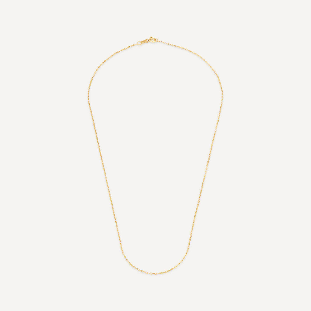 9ct Rose Gold 18' Rolo Chain Necklet image number 2