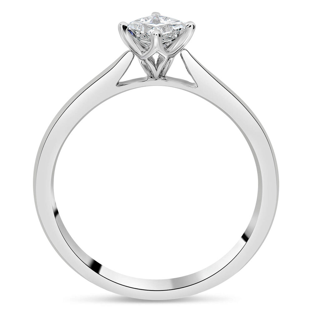 Northern Star 0.38ct Four Claw Solitaire Diamond 18ct White Gold Ring image number 2
