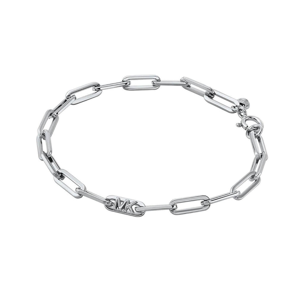 Michael Kors Rhodium Plated Link Bracelet