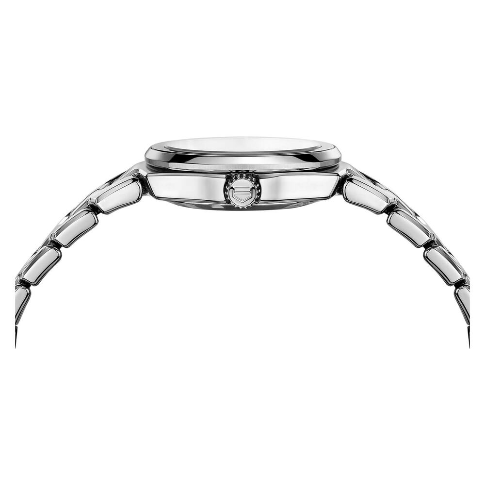 TAG Heuer Link Date 32mm Mother of Pearl Diamond Dial Stainless Steel Bracelet Watch image number 1