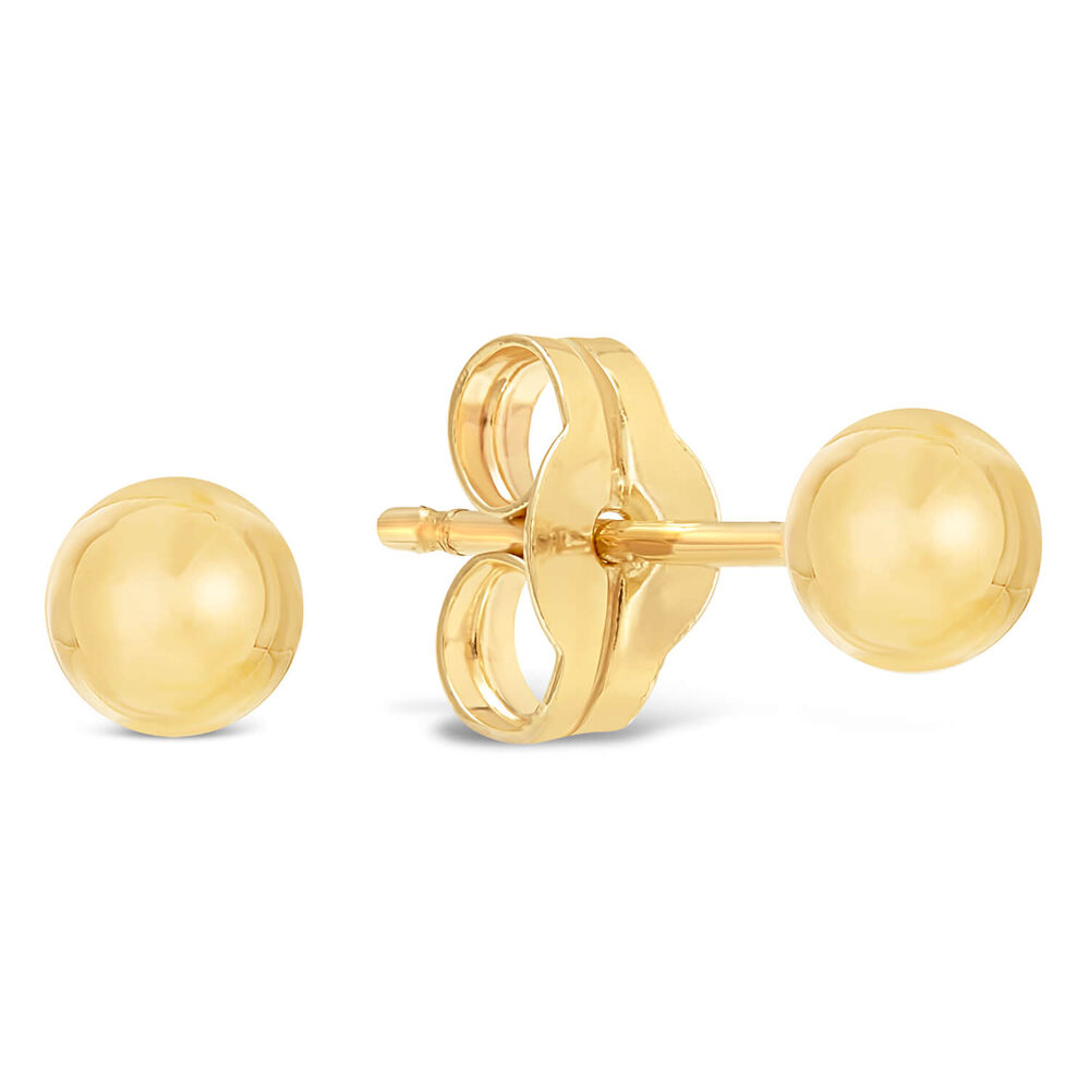 9ct Gold Stud Earrings image number 1