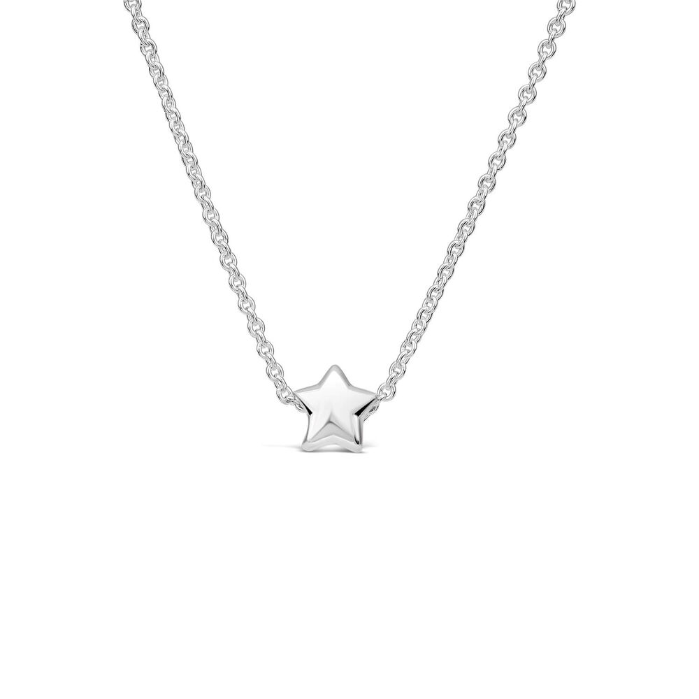 Sterling Silver Small Star Necklet image number 0