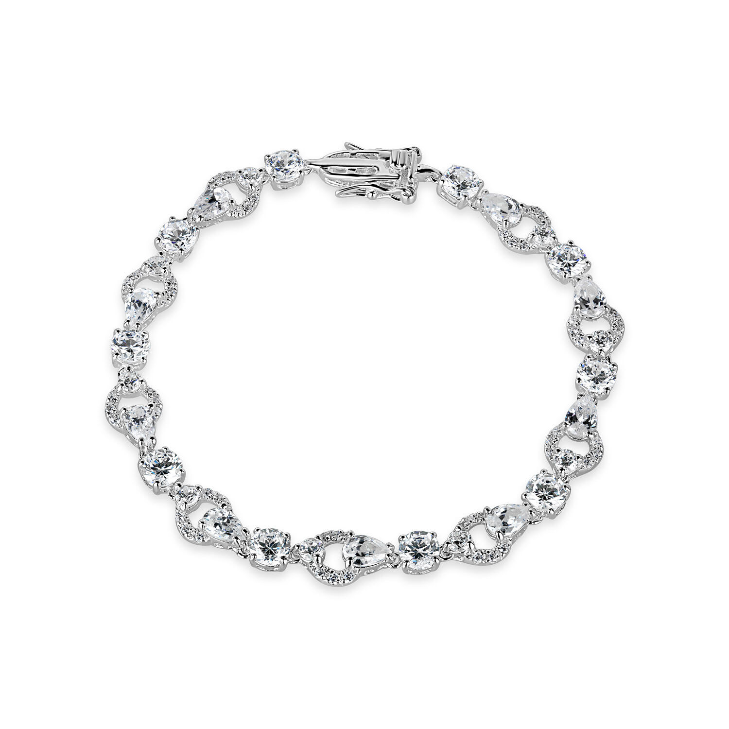 Silver cubic zirconia 2025 bracelet