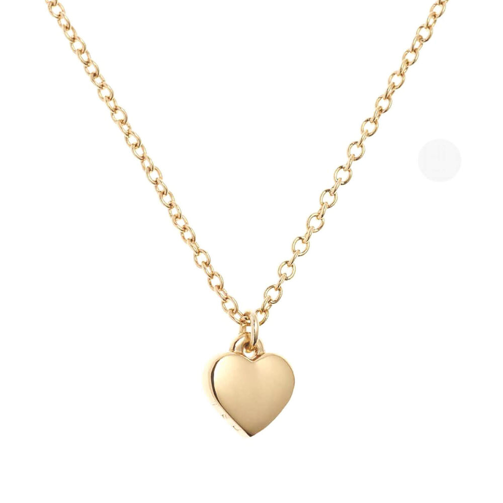 Ted Baker Hara Yellow Gold Plated Tiny Heart Pendant Necklace image number 1