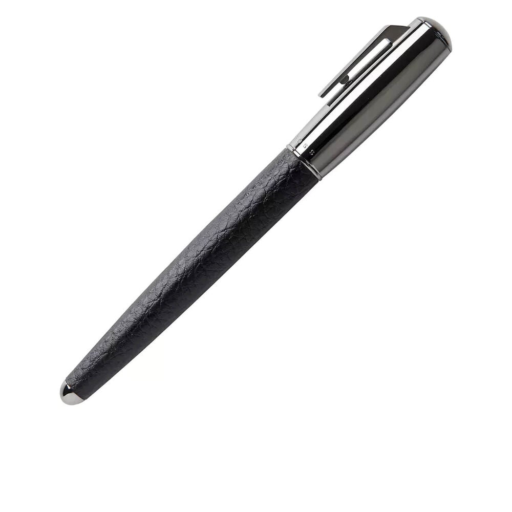 Hugo BOSS Pure Leather Black Rollerball Pen