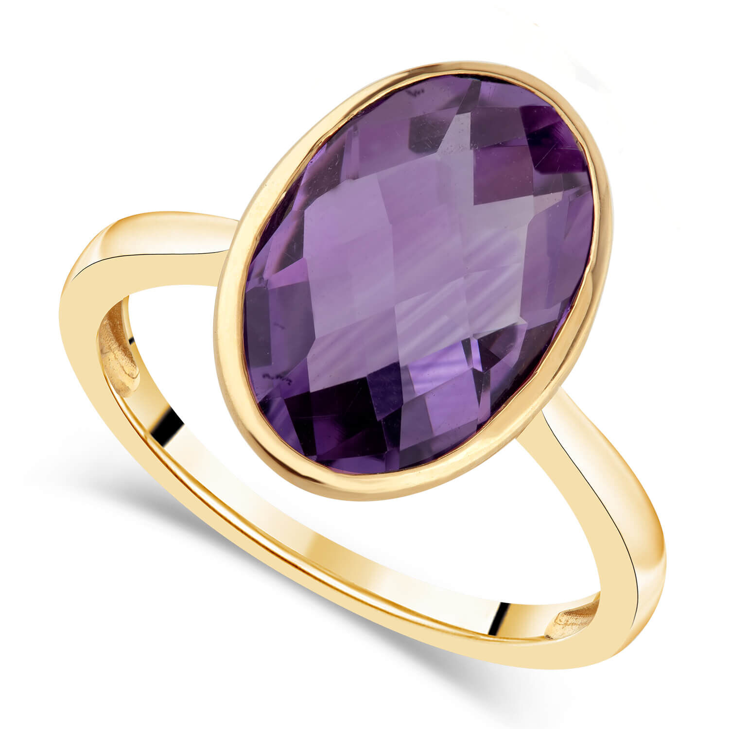 Ring amethyst gold on sale