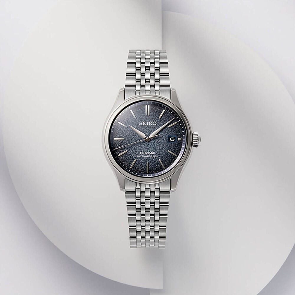 Seiko Presage Classic 'Ai-iro' Japan Blue 40mm Dial Steel Bracelet Watch