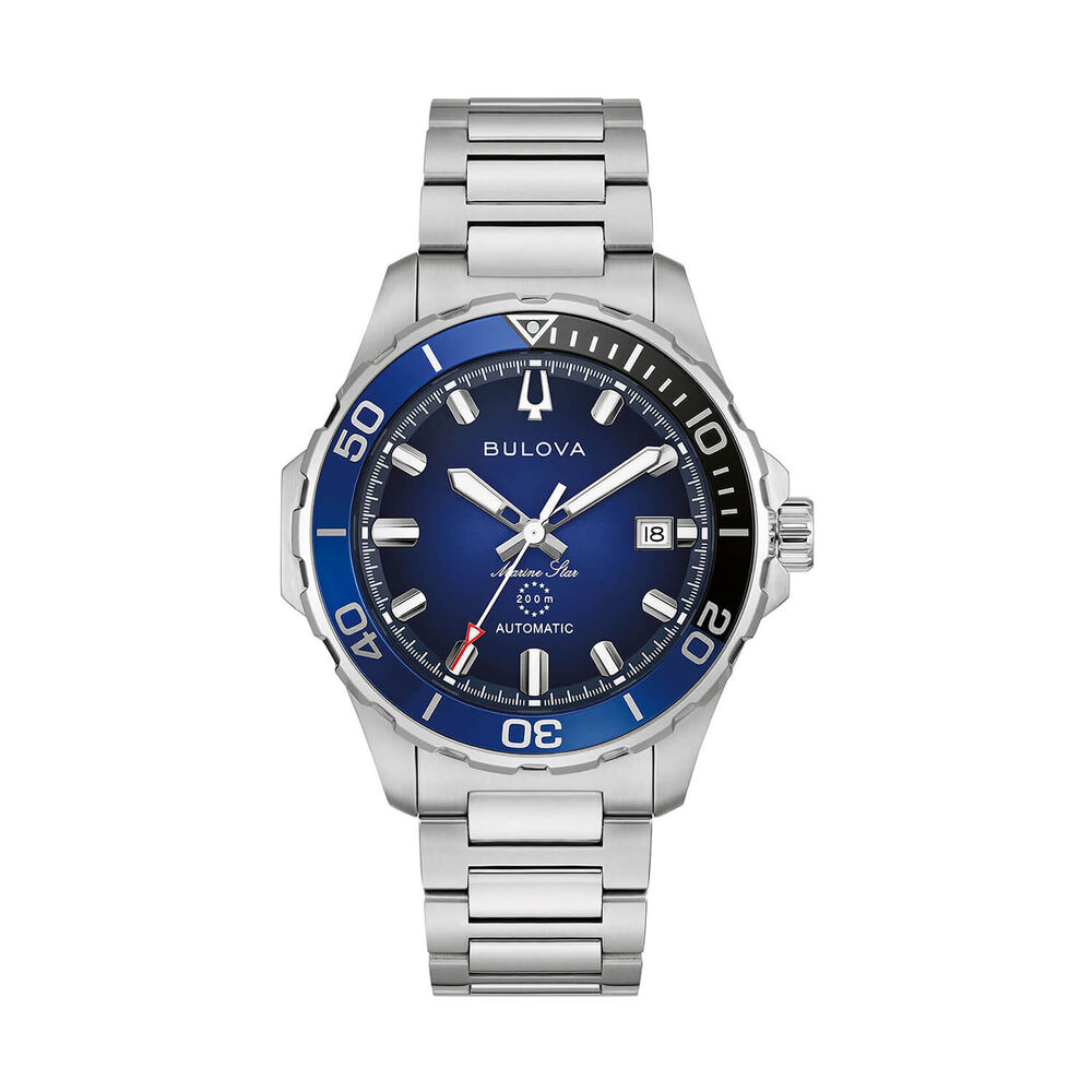 Bulova Marine Star 41mm Blue Dial Stainless Steel Bracelet Watch